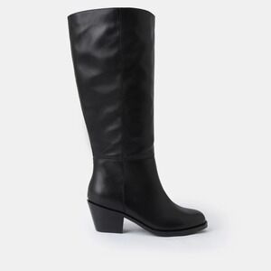 WYDR Studios Reba Tall Black‎ Leather Women's Boots NIB Size 10